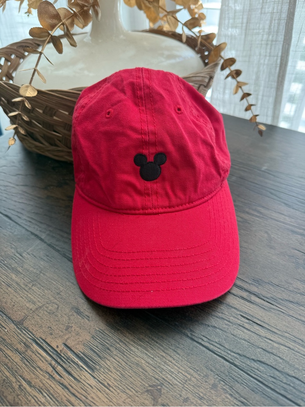 Mickey red adult adjustable hat
